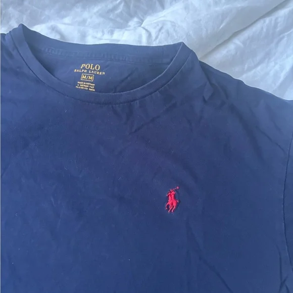 Polo Ralph Lauren Tee Shirt Navy Blue - Picture 2 of 4